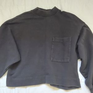 Oak + Fort mock neck crew neck